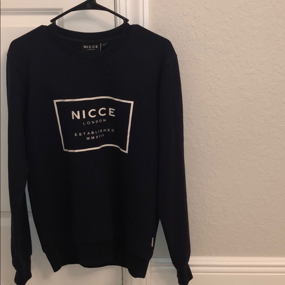 NICCE London navy sweatshirt